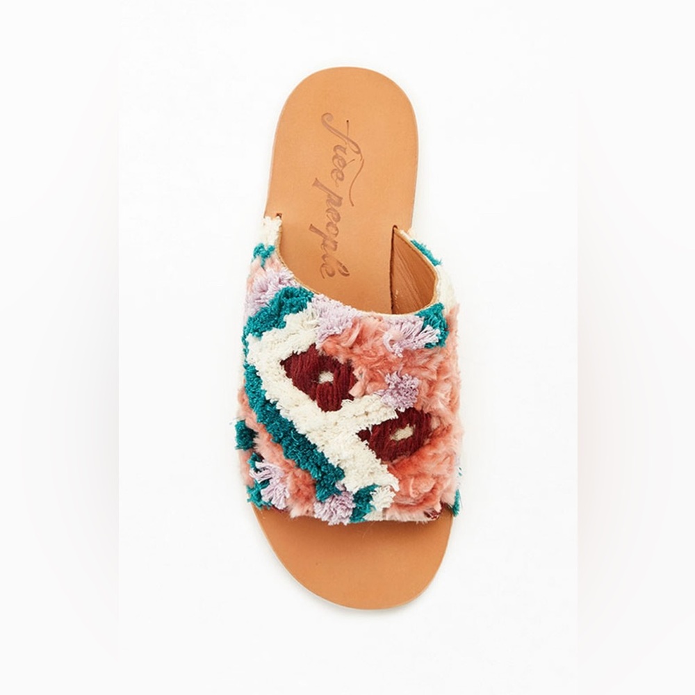 Free People Yuma woven mule Textured Slide Sandals size 38 - Picture 4 of 11